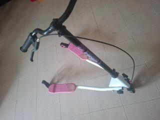 Patinete Y Fliker Rosa y Blanco