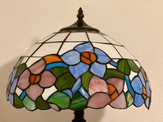 Lámpara de mesa Tiffany floral