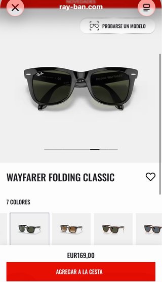 Gafas Ray-Ban Wayfarer Plegables RB4105