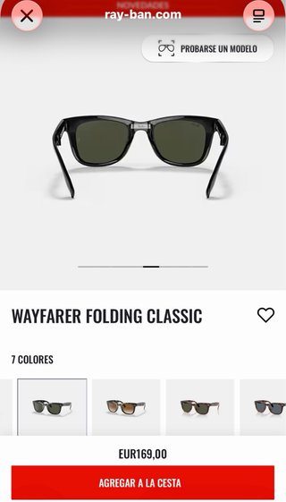Gafas Ray-Ban Wayfarer Plegables RB4105
