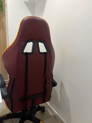 Sedia da Gaming Rosso e Gialla girevole