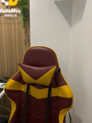 Sedia da Gaming Rosso e Gialla girevole