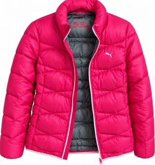 Chaqueta Puma Rosa Plumas Ligera
