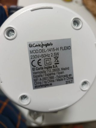 Flexo de Escritorio Azul