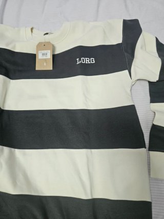 Sudadera Ele Gris y Blanca Talla XL