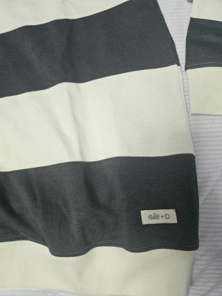 Sudadera Ele Gris y Blanca Talla XL