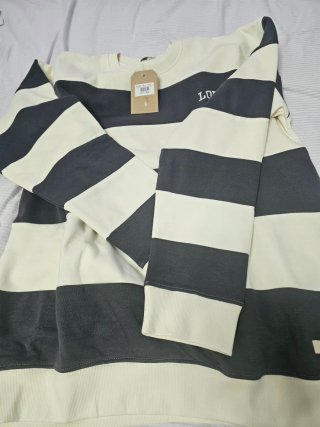 Sudadera Ele Gris y Blanca Talla XL