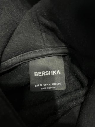 Sudadera Bershka Negra Talla S