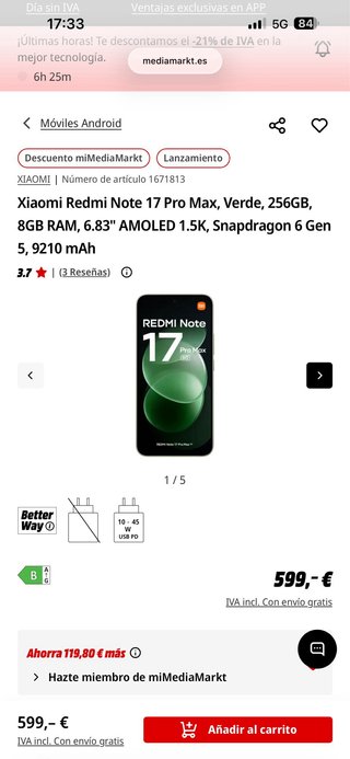 Xiaomi Redmi Note 17 Pro Max 256GB