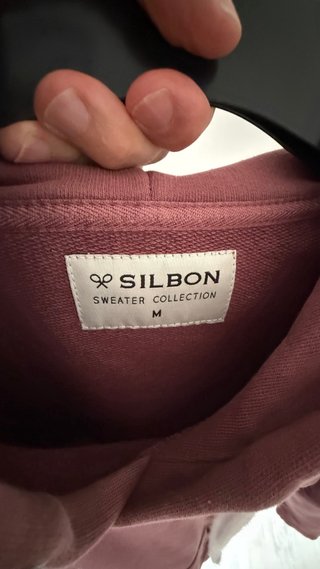 Sudadera Silbon color vino