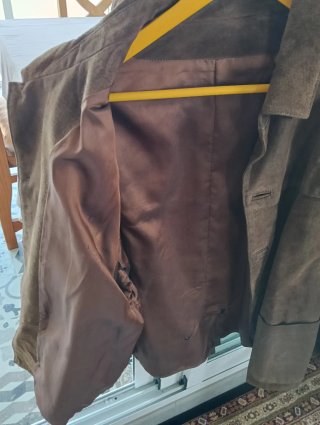 Chaqueta de Ante Hombre Marrón Talla L