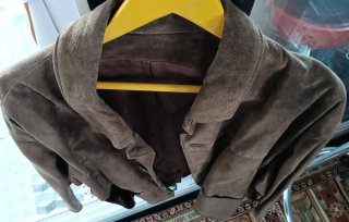 Chaqueta de Ante Hombre Marrón Talla L