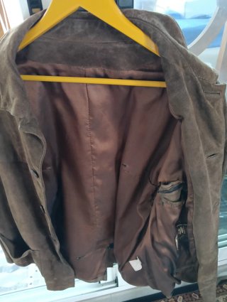 Chaqueta de Ante Hombre Marrón Talla L