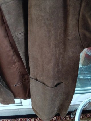 Chaqueta de Ante Hombre Marrón Talla L