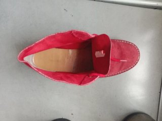 Botines rojos de ante