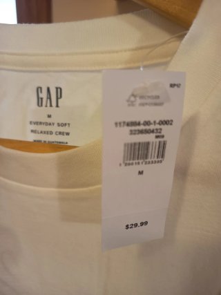 Camiseta GAP Blanca con Estampado New York