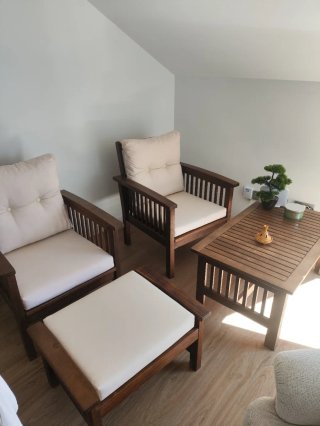 Conjunto Muebles Jardín Madera