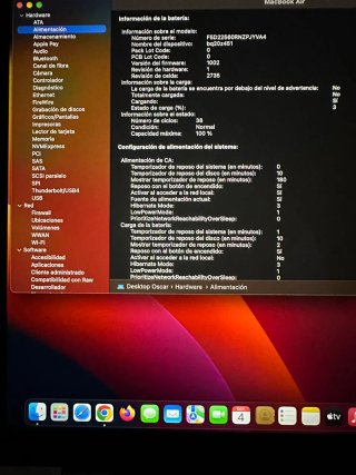 MacBook Air 13" M1 256 SSD 18 Ram Plata