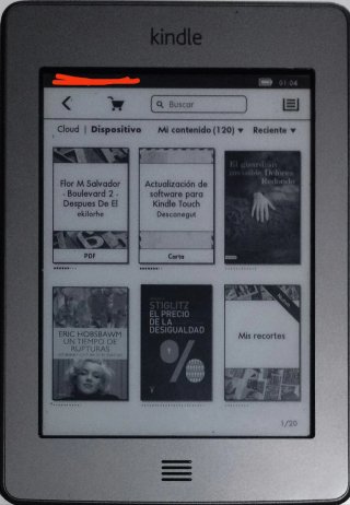 Amazon Kindle Touch 4ª Gen Plata