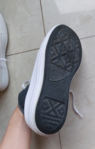 Converse Chuck Taylor plataforma negras talla 38
