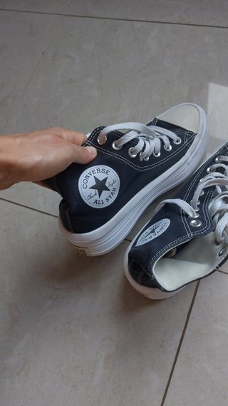 Converse Chuck Taylor plataforma negras talla 38