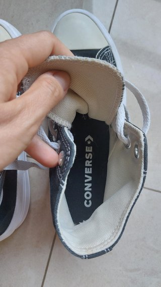 Converse Chuck Taylor plataforma negras talla 38