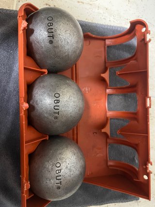 Juego de bolas de petanca OBUT MATCH 110 76/700