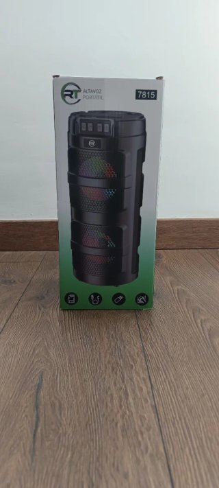 Altavoz portátil RT con luces LED