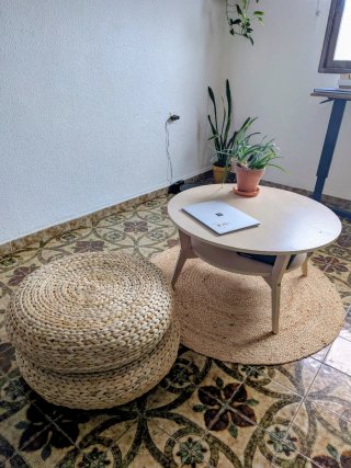Puff asiento reposapies NUEVO
