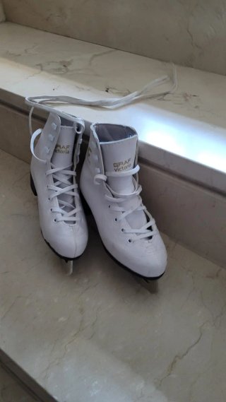 Patines de hielo Graf Victoria blancos