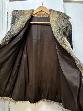 ELEGANTE ABRIGO VINTAGE PIEL DE ZORRO