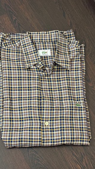 Camisa Lacoste cuadros Talla L
