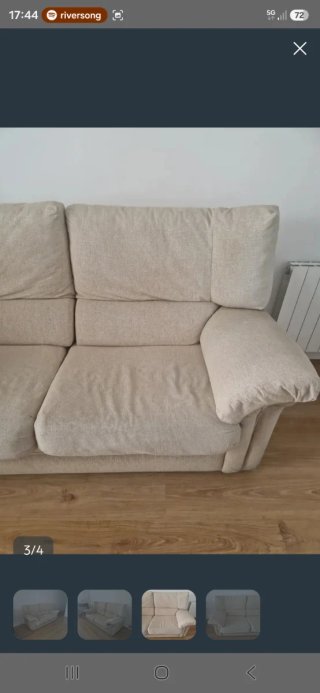 Sofá de 2 plazas beige