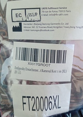 Disfraz Toga Romana EraSpooky Talla XL