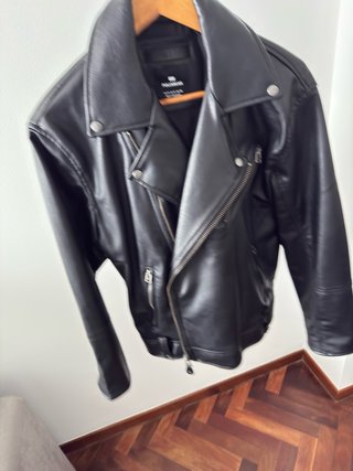 Cazadora Biker Negra Pull&Bear