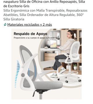 Silla Ergonómica de Oficina naspaluro