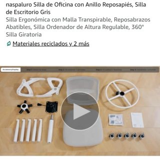 Silla Ergonómica de Oficina naspaluro