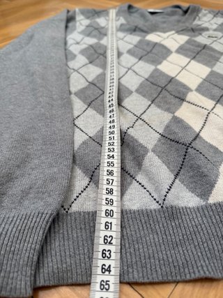 Jersey Lacoste Rombos Gris Talla M