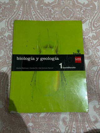 Libro Biología y geología 1bachillerato Savia