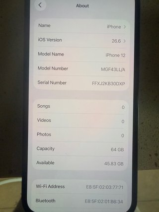 iPhone 12 64GB good condition