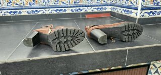 Botines marrones tacón plataforma