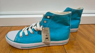 Botines estilo Converse azul Talla 41