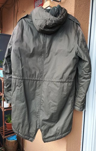 Chaqueta verde militar hombre