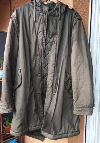 Chaqueta verde militar hombre