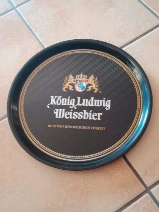Vassoio pubblicitario König Ludwig Weissbier