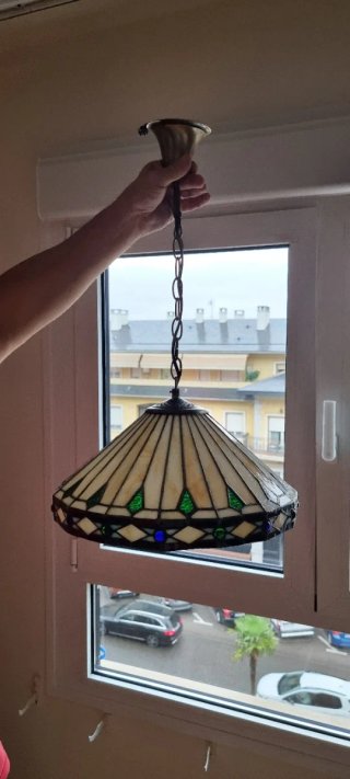 Lámpara Tiffany Vidriera Emplomada
