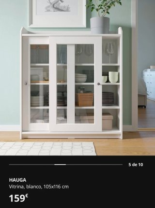 Vitrina Hauga IKEA Blanca