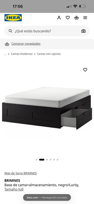 Cama con Almacenamiento IKEA BRIMNES