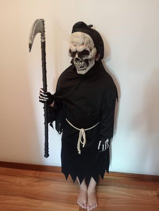 Disfraz Muerte Grim Reaper Niño Talla S