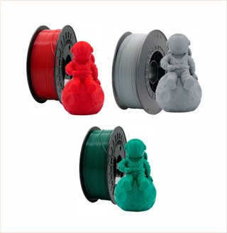3x Filamento 3D PETG 1.75mm Bobina 1kg